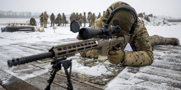 Ukrainian snipers say they don’t care for the big-leaf ghillie outfit, but they are fans of this Western rifle